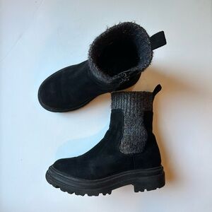 Art Class Black Textile Ankle Boots Sz 13
